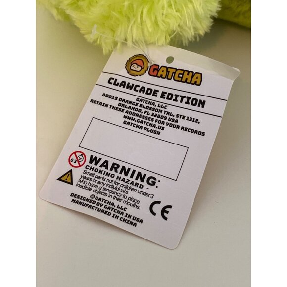 Gatcha Clawcade Edition Green Avocado Plush Vegetable Stuffed Animal Toy 2005 NW - Picture 6 of 8